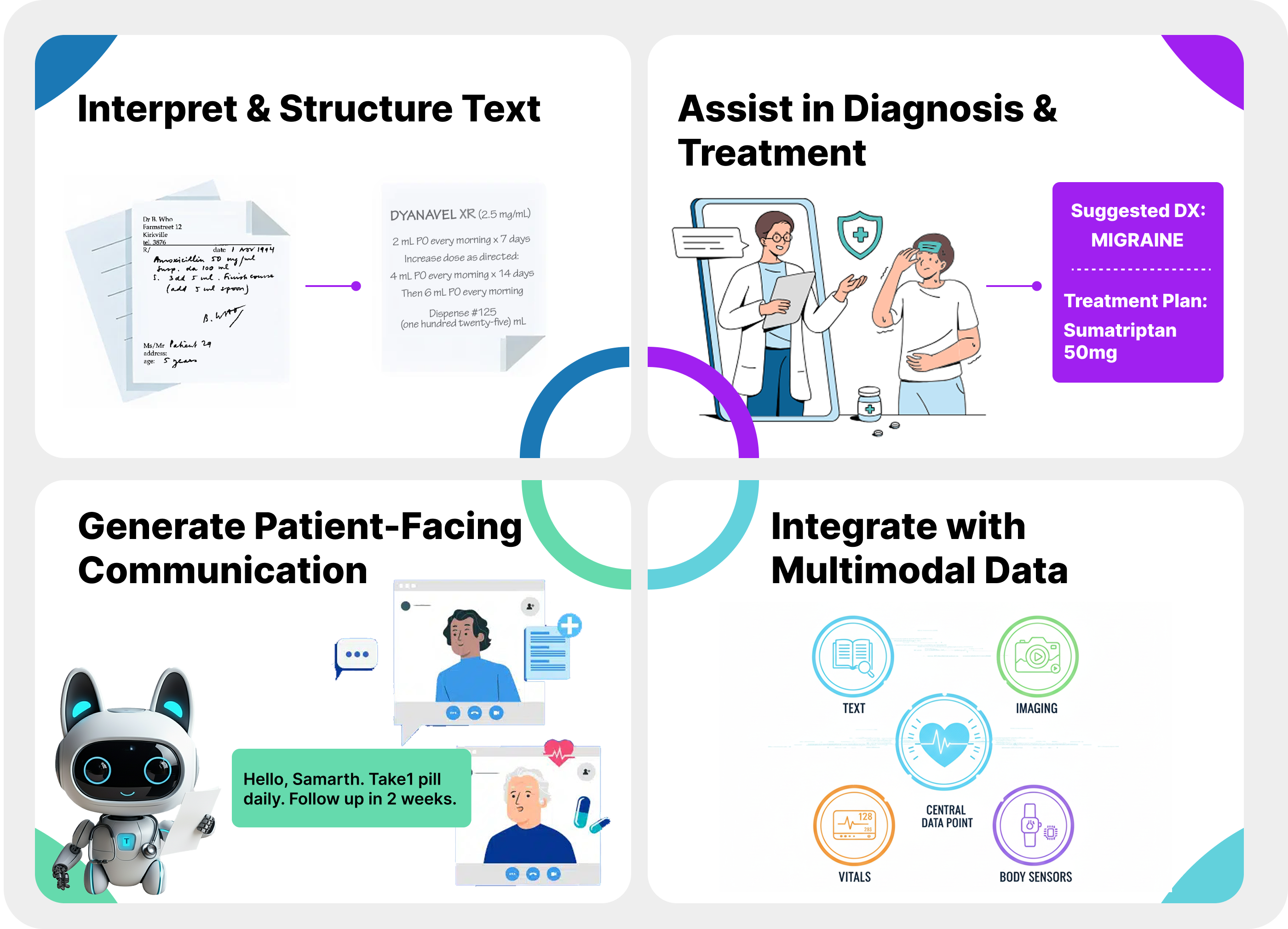 Doctor using AI interface
